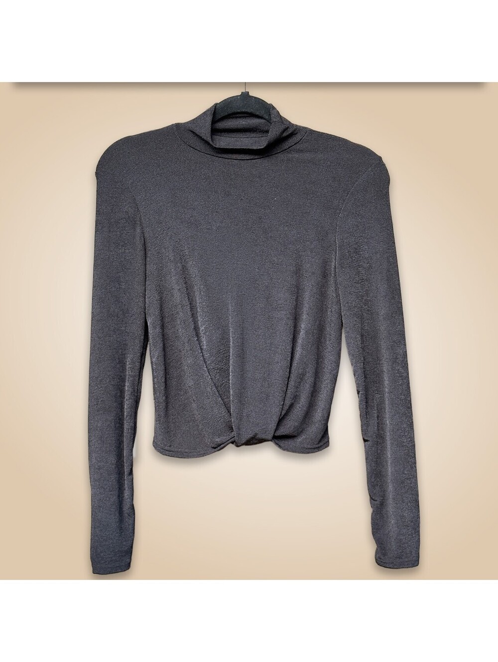 moa moa Long Sleeve Twist Front Top